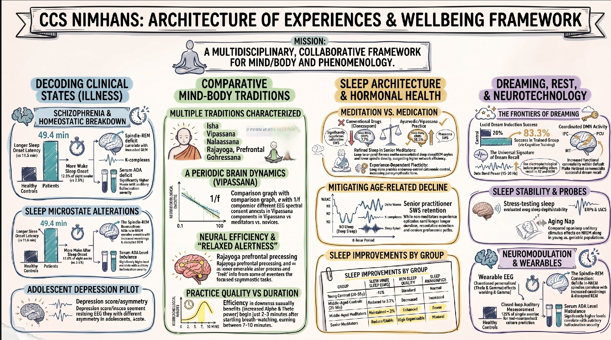 Architecture of experiences and wellbeing framework poster